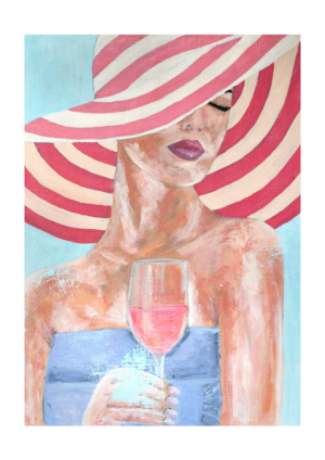 A1 Plakat - Dame Med Sommerhat